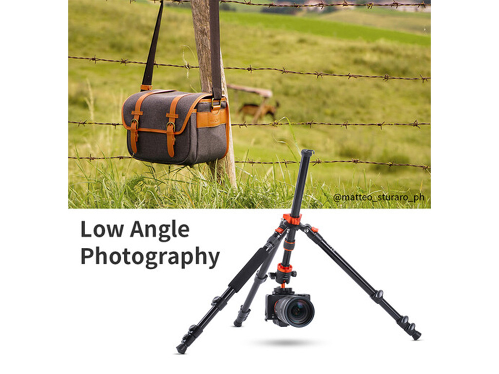 K&F Concept SA254M2 175cm Ball Head Kit'li Tripod ve Monopod (KF09.089)
