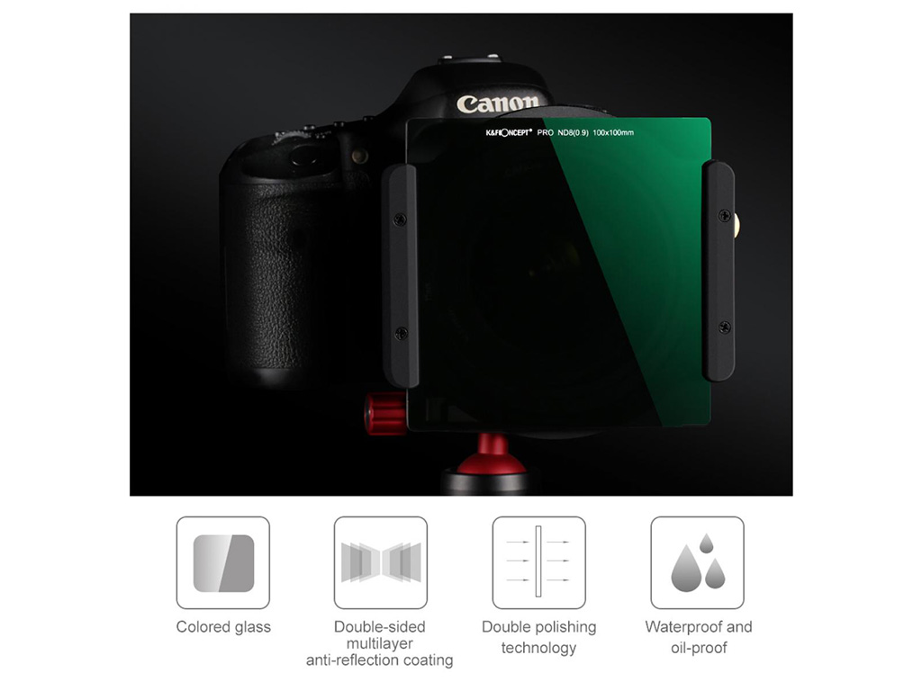 K&F Concept 100x100 Sistem ND8 3-Stop Filtre KF01.1145