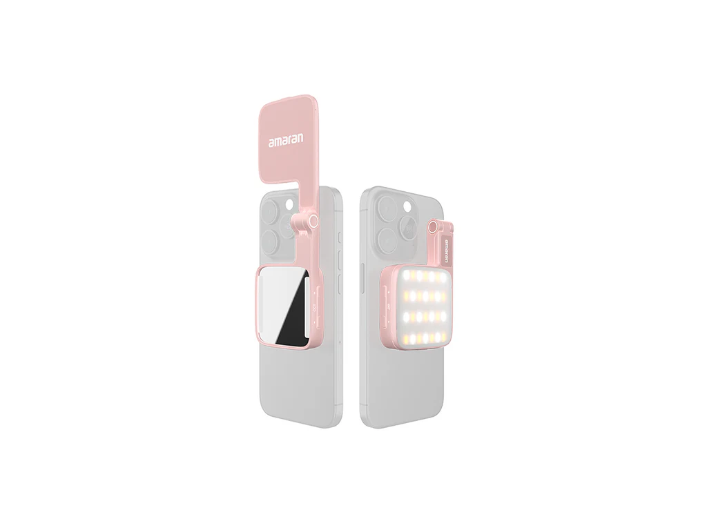 Aputure Amaran Go MagSafe Mobil LED Işık (Pembe)