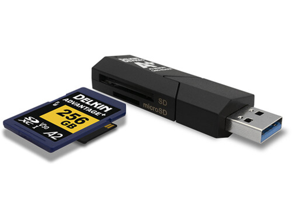 Delkin DDReader-55 USB 3.1 SD ve Micro SD Kart Okuyucu