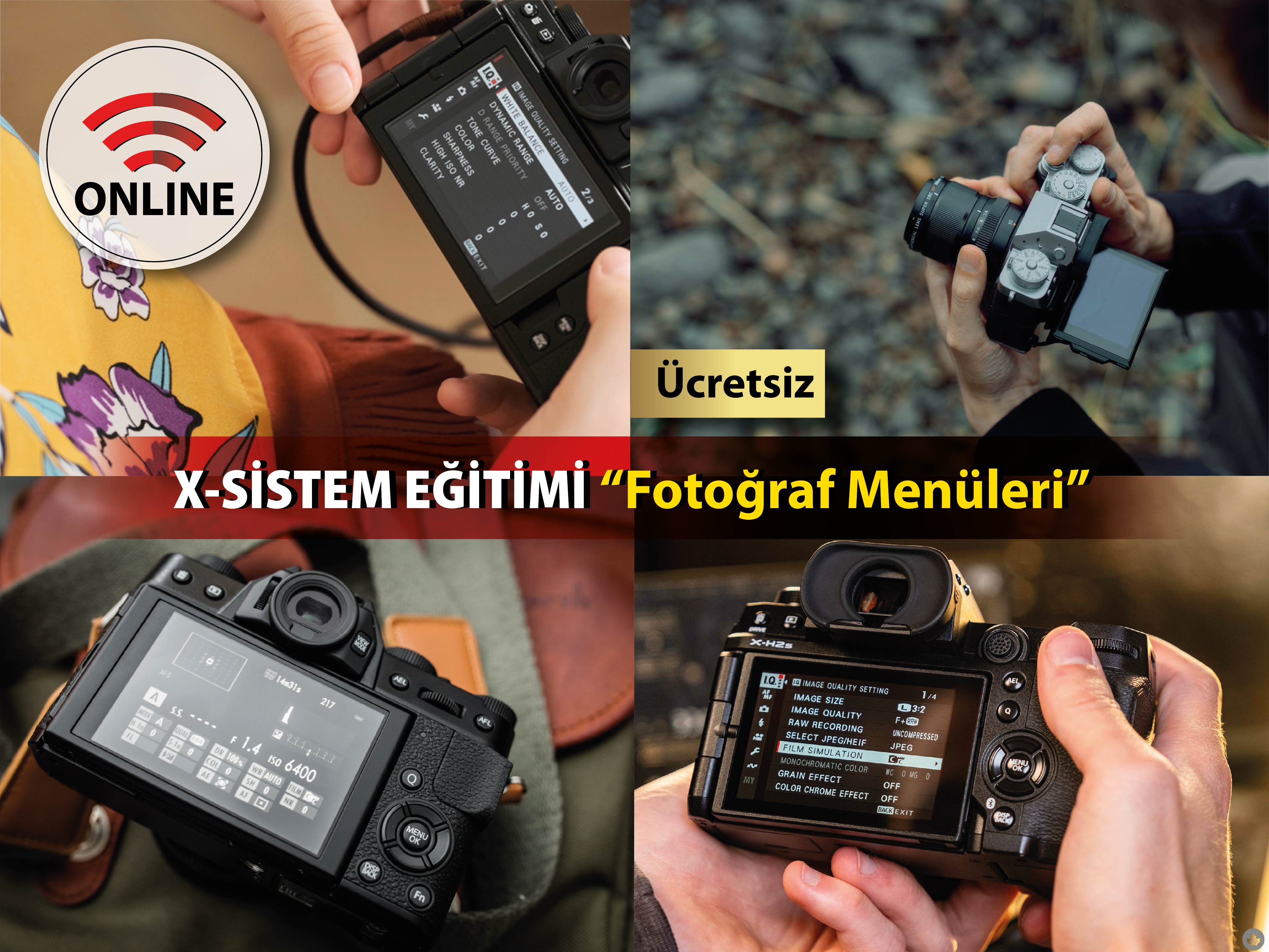 Fujifilm Fujifilm X Sistem Fotoğraf Menüleri Eğitimi (Online) Bu eğitimin kontenjanı 140 kişidir. Şu an 92 kişilik yer kalmıştır.