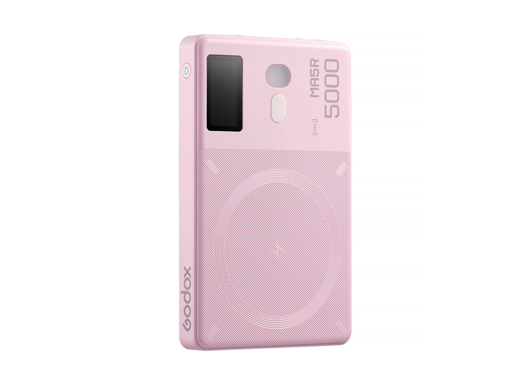 Godox MA5R RGB Magsafe Powerbank LED Işık (Pembe)