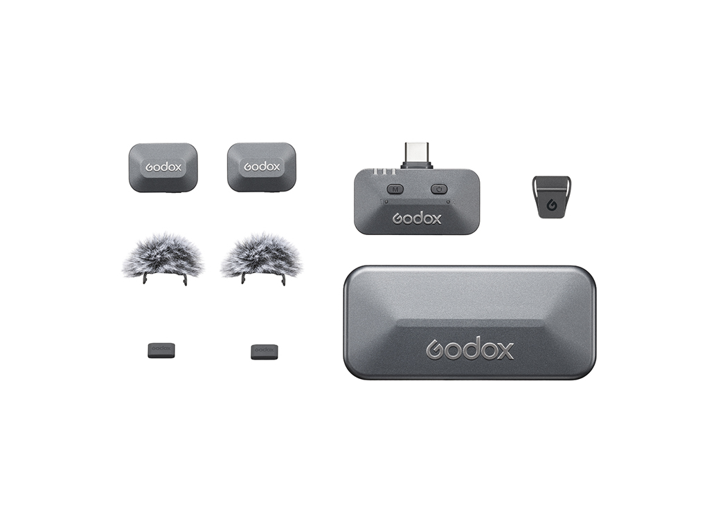 Godox Alink Kit 2 Çiftli Kablosuz Yaka Mikrofonu