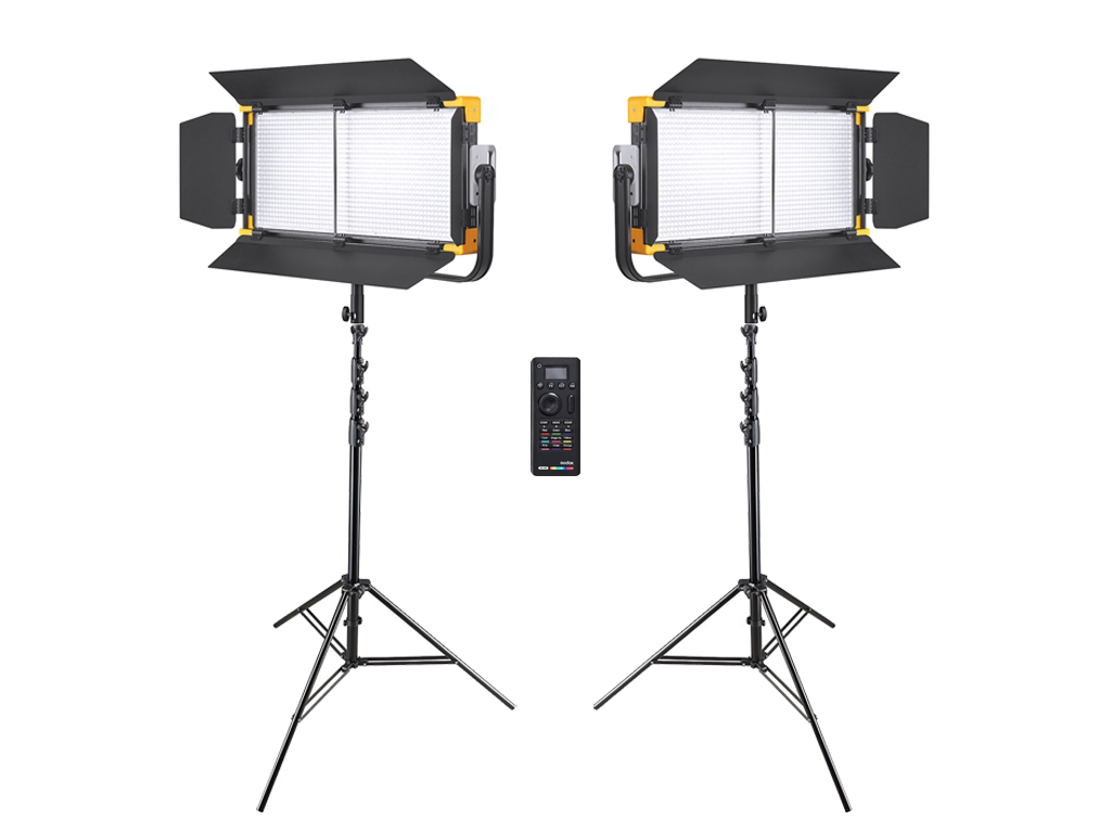 Godox LD150R 2'li RGB LED Panel Işık Kiti