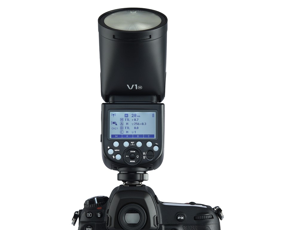 Godox V1 Nikon Uyumlu Yuvarlak Kafa Flaş