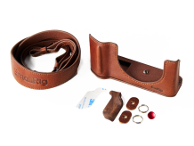 SmallRig 5268 Fujifilm GFX100RF Uyumlu Kahverengi Yarım Deri Kılıf ve Kayış