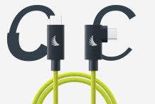 Angelbird USB-C 4.0 32cm Kablo Lime (Dik açılı)