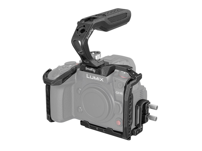 SmallRig 3441 Panasonic GH6 ve GH7 Uyumlu "Black Mamba" Serisi Kafes Üst Tutacak Dahil