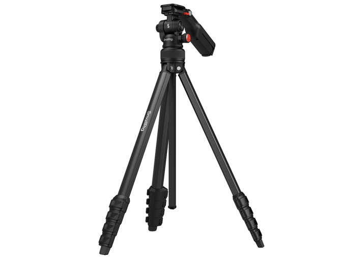 SmallRig 5473 Telefon Tutuculu 3kg Taşıma Kapasiteli Video Tripodu 160cm Maksimum Uzunluk