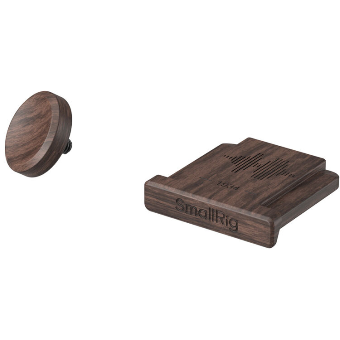 SmallRig 6240 Fujifilm için Ahşap Flaş Yuvası Kapağı ve Deklanşör Düğmesi - Koyu Kahve Fujifilm X Serisi için