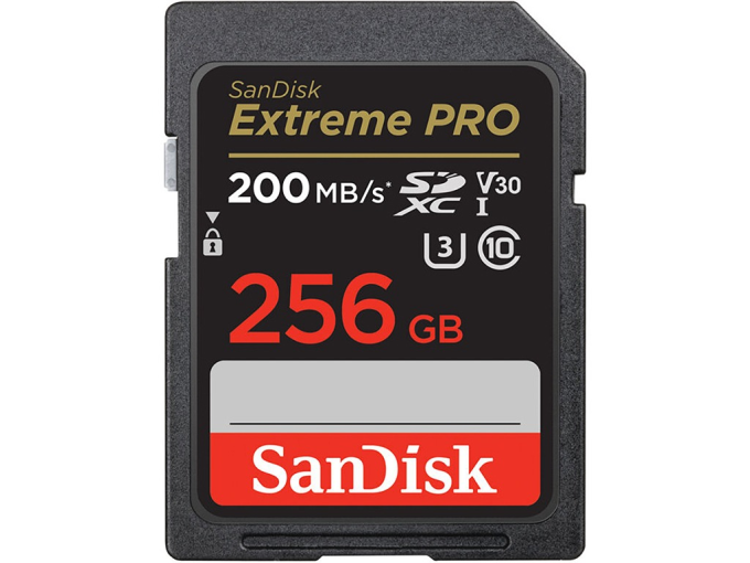 Sandisk Extreme Pro 256GB Class10 SD Kart Okuma Hızı: 170 MB/s