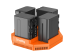 SmallRig 4834 NP-F970 Sony 4' lü Şarj Cihazı ve 4 Adet Batarya Kiti