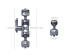 SmallRig 3873 Çift Başlıklı Ballhead Magic Arm
