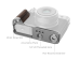 SmallRig 5265 Fujifilm GFX100RF Uyumlu Gümüş L Braket Ahşap