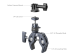 SmallRig 4102B 3.5kg Taşıma Kapasiteli Süper Clamp Aksiyon Kamera ile Uyumlu