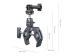 SmallRig 4102B 3.5kg Taşıma Kapasiteli Süper Clamp Aksiyon Kamera ile Uyumlu
