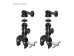 SmallRig 5321 Çift Süper Clamp Kit 1.5kg Taşıma Kapasiteli