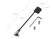 SmallRig 5595 USB-C Veri Kablosu (Erkek - Dişi)