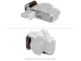 SmallRig 5707 Nikon ZF Uyumlu Ahşap Gümüş L Braket