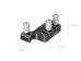SmallRig 6062 Sony A7 V için Kafes Kablo Kelepçesi