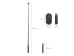 SmallRig 5464 Kumandalı Aksiyon Kamera ve Cep Telefonu Uyumlu Selfie Çubuk 29,5cm - 150cm