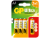 GP Ultra Alkalin 4 x AA Pil 4 Adettir