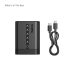 SmallRig 5297 Sony FZ-100 Göstergeli ve USB-C Özellikli Batarya