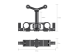 SmallRig 2727 15mm Rod Çubuk için Lens Desteği