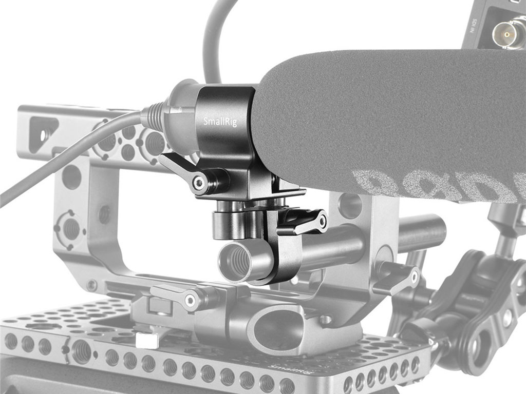 SmallRig 1993B Rod Çubuk Uyumlu Shotgun Mikrofon Tutucu 19-25mm Arası Mikrofonlar için