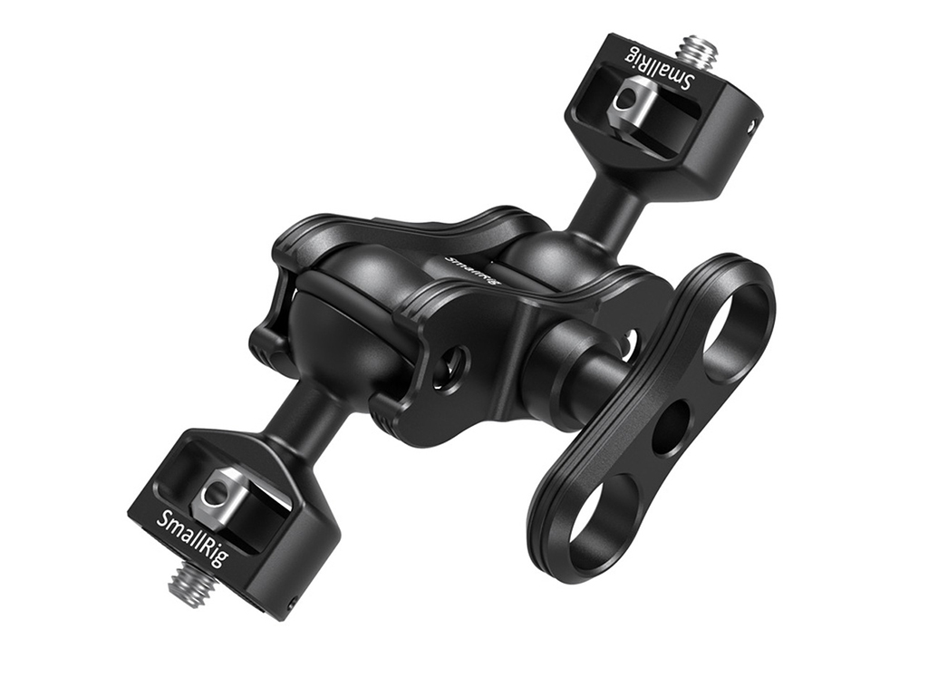 SmallRig 2070B 360 Derece Hareket Edebilen Çift Başlıklı Magic Arm 5kg Taşıma Kapasiteli