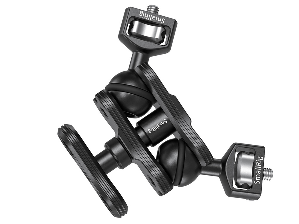 SmallRig 2070B 360 Derece Hareket Edebilen Çift Başlıklı Magic Arm 5kg Taşıma Kapasiteli