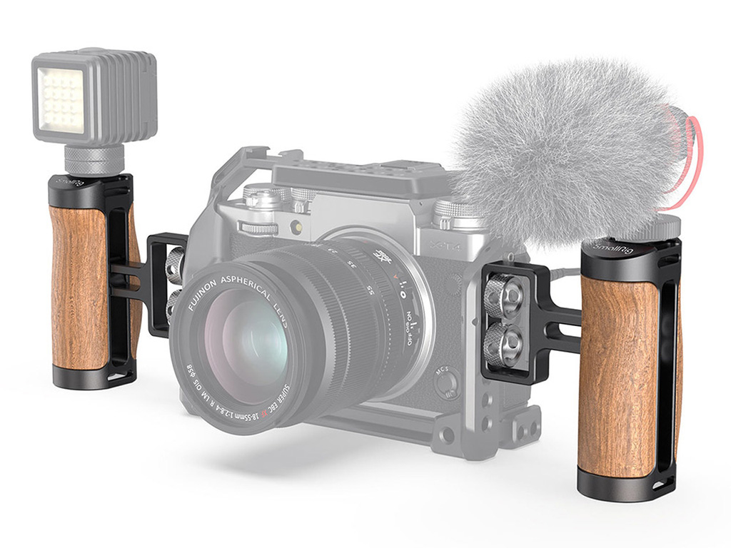 SmallRig 2913 Ahşap Yan Tutma Kolu 1/4 Vidalı