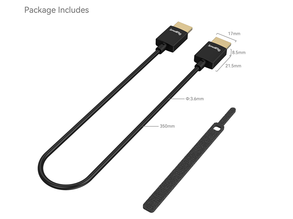 SmallRig 2956B 35cm 4K HDMI Kablo (A-A)