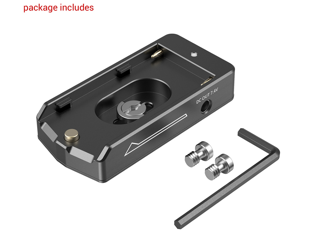 SmallRig 3018 NP-F Batarya Serisi için Adaptör Plakası Plate