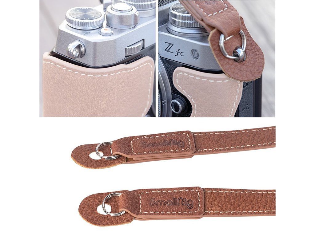 SmallRig 3485 Kahverengi Deri Omuz Askısı