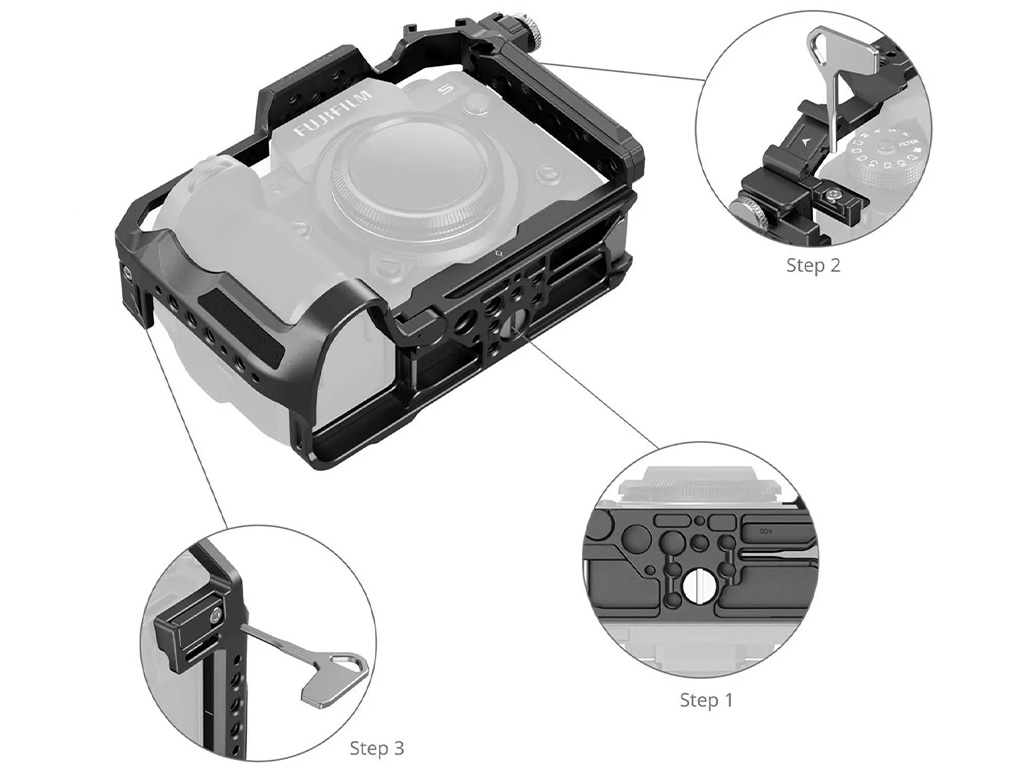 SmallRig 3934B Fujifilm X-H2S Uyumlu Kafes