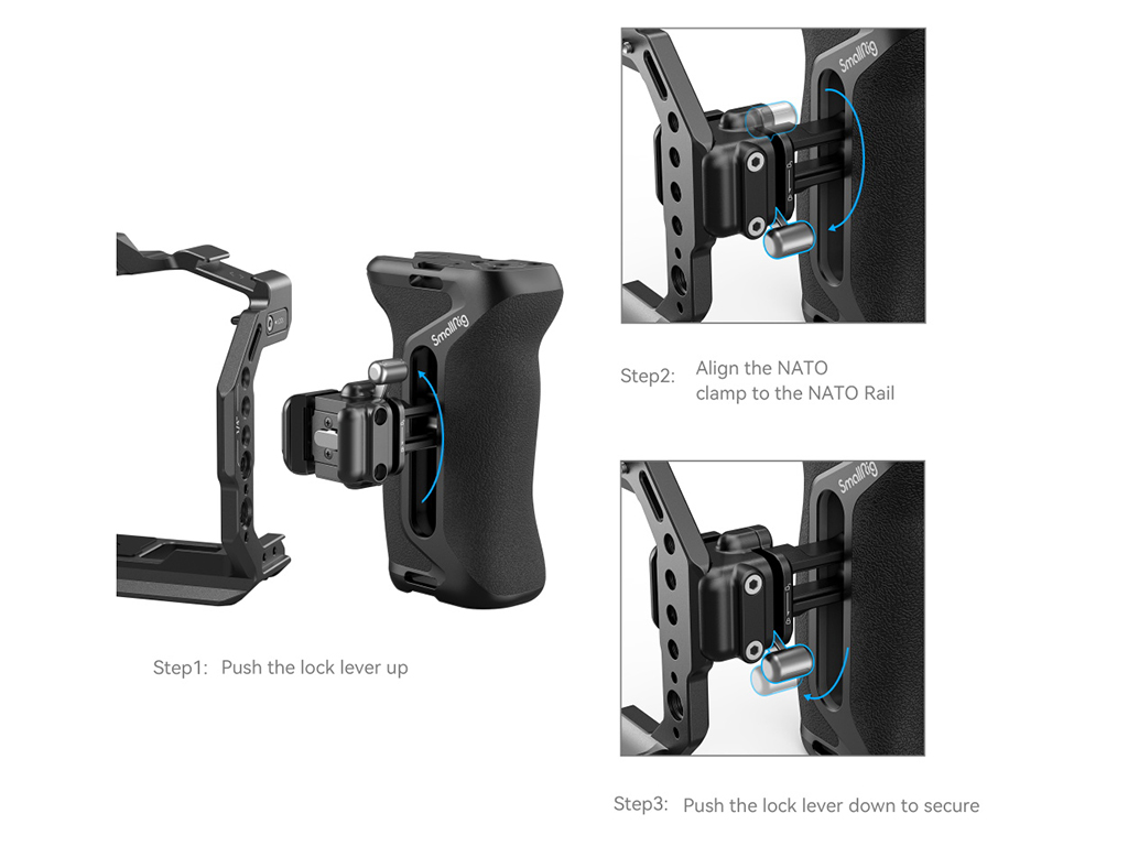 SmallRig 4017 Quick Lock Nato Uyumlu Yan Tutma Kolu