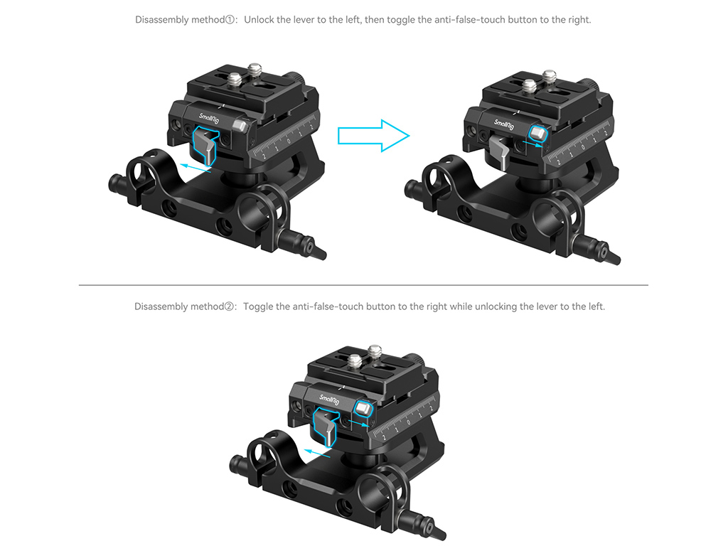 SmallRig 4233 Evrensel Arca Swiss Yükseklik Ayarlanabilir Montaj Plaka Kiti