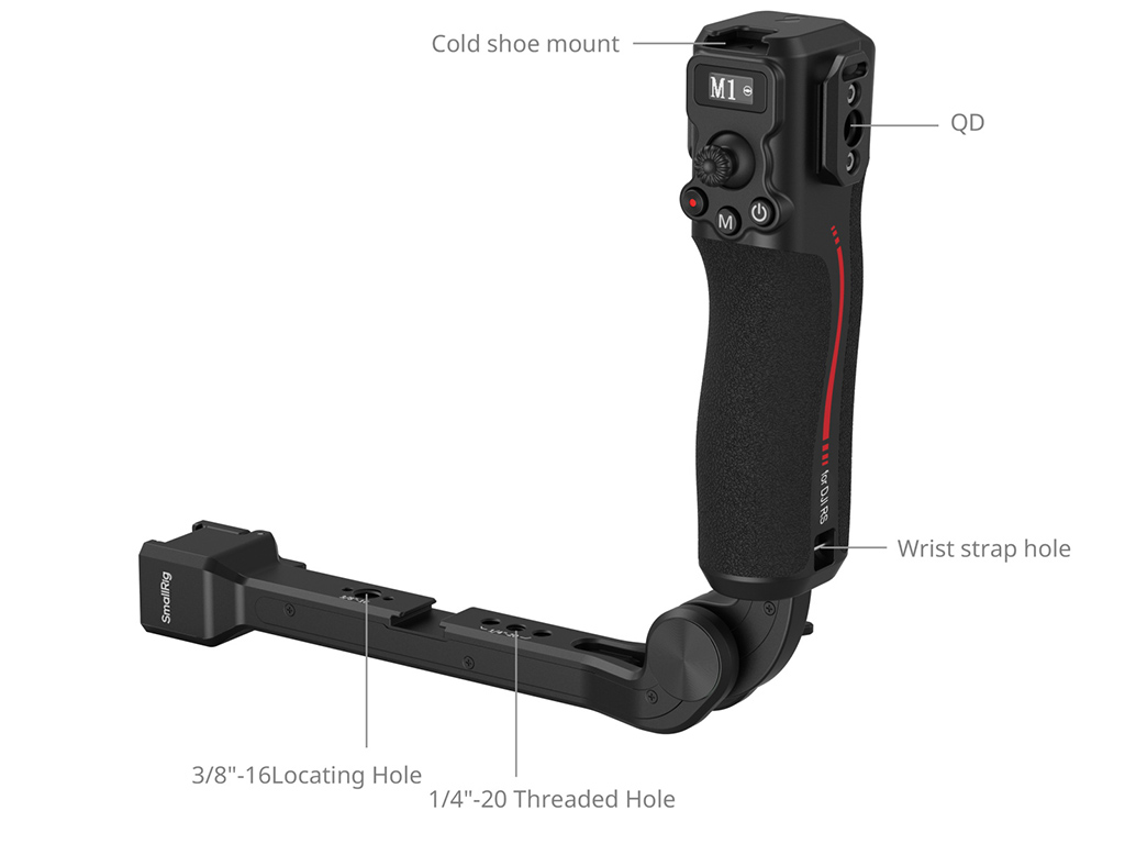 SmallRig 4327 DJI RS Serisi Kontrol Çift Tutma Kolu