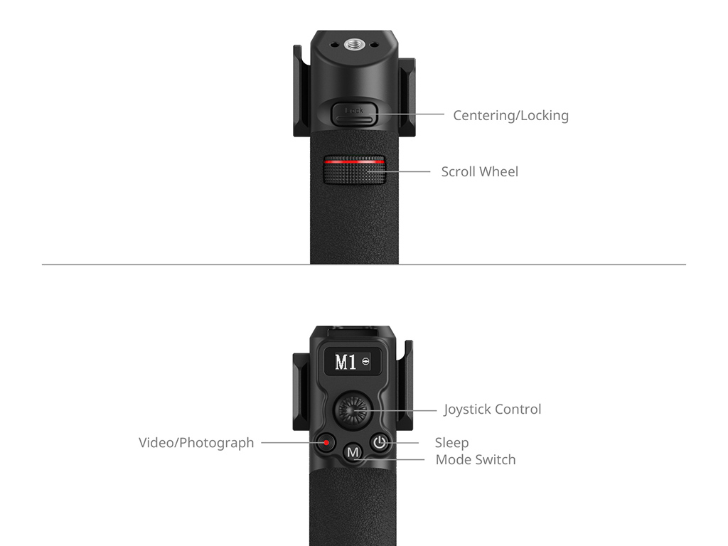 SmallRig 4327 DJI RS Serisi Kontrol Çift Tutma Kolu