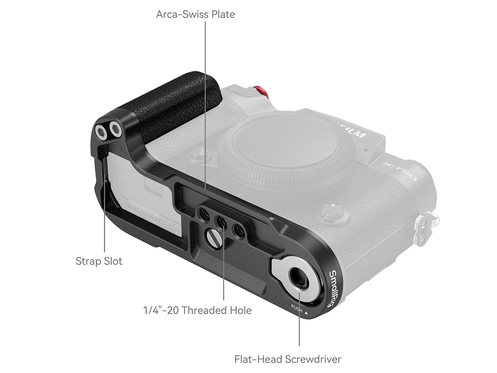 SmallRig 4783C Fujifilm X-T50 Uyumlu Siyah L Braket