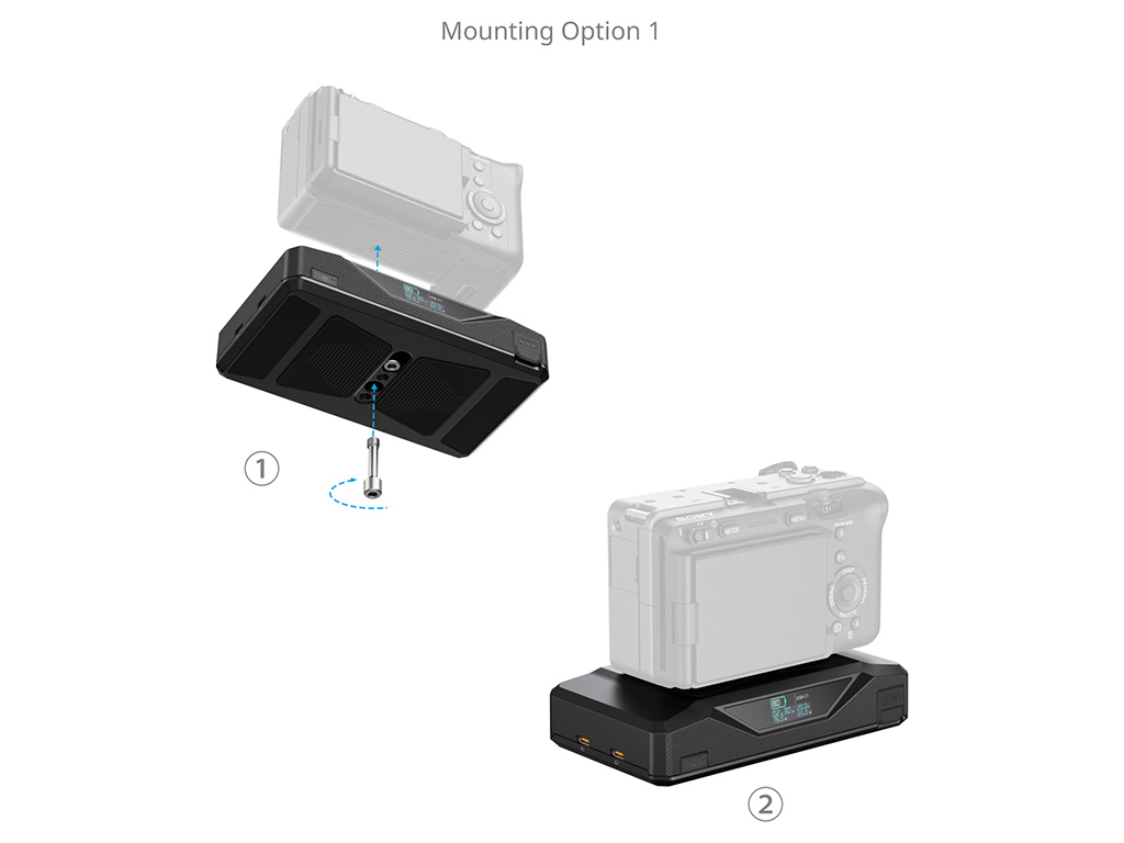 SmallRig 4826 CB75 Kamera Altına Uyumlu 20.000mAh Temel Batarya