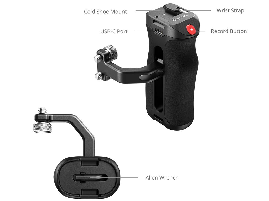SmallRig 4928 Kayıt Özellikli Yan Tutma Kolu