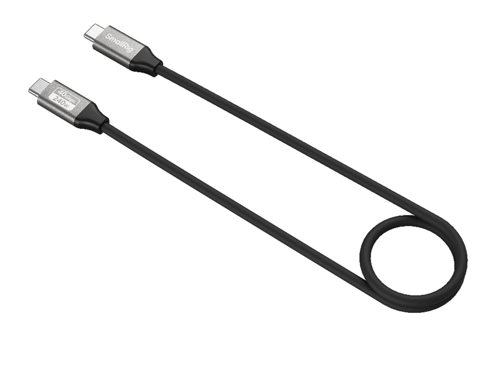 SmallRig 5073 240W 40Gbps 35cm 8K Type-C Data Kablosu (Düz) USB 4.0