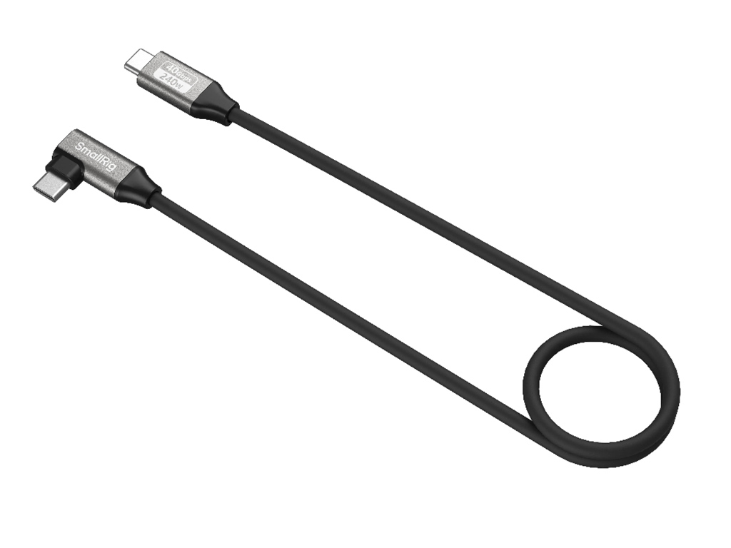 SmallRig 5075 USB-C Veri Kablosu (Düzden Açılıya)