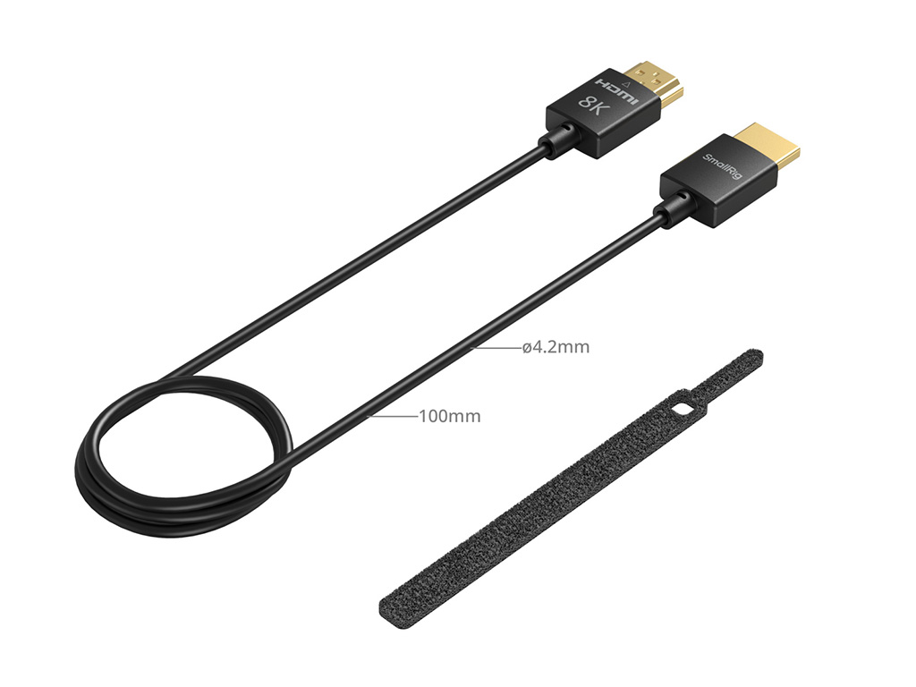 SmallRig 5086 100cm 8K HDMI Veri Kablosu (A-A) HDMI to HDMI