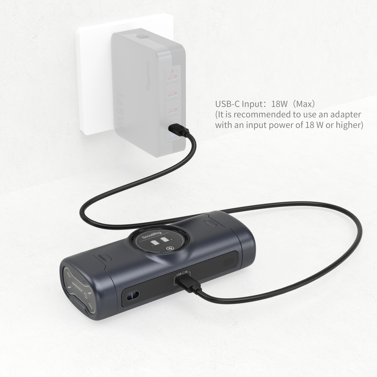 SmallRig 5108 Canon LP-E6P ve LP-E6NH Uyumlu Powerbank Özellikli Şarj Cihazı 13.600 mAh