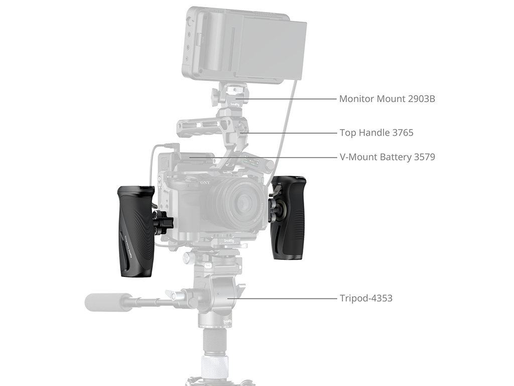 SmallRig 5160 NATO Bağlantılı Dönebilen Yan Tutma Kolu