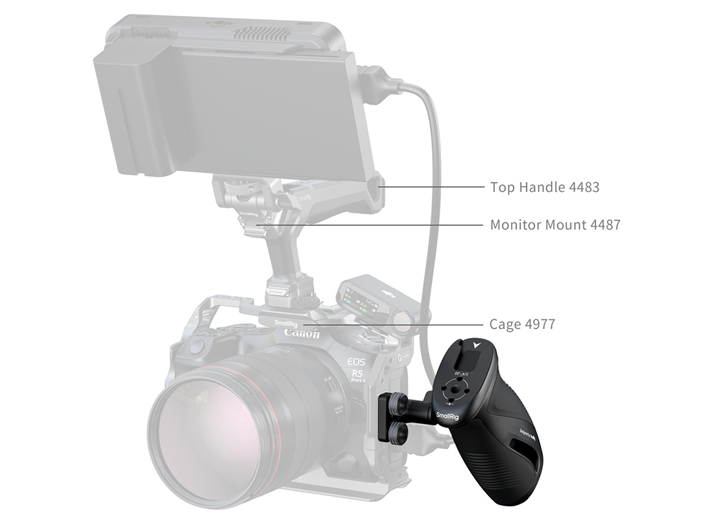 SmallRig 5160 NATO Bağlantılı Dönebilen Yan Tutma Kolu