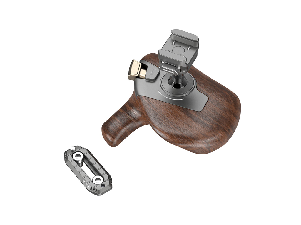 SmallRig 5192 NATO Bağlantılı Ahşap Yan Tutma Kolu (Sağ)